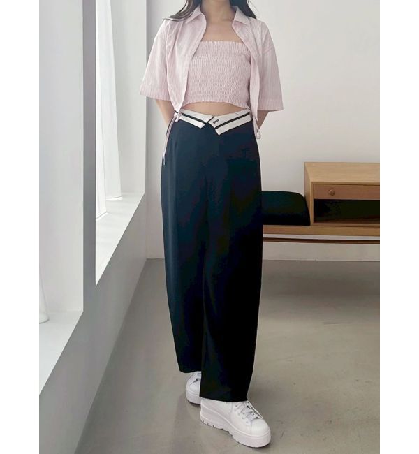 MERCURYDUO「ドロストヘムベアセットシャツ」|シャツ・ブラウス|