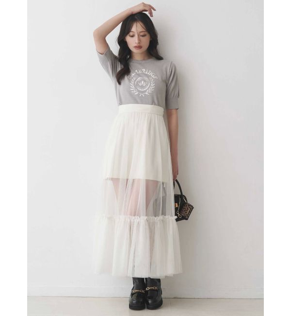 MERCURYDUO「チュールティアードスカート」|スカート|