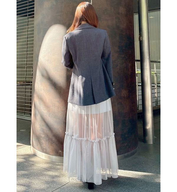 MERCURYDUO「チュールティアードスカート」|スカート|