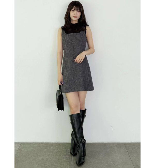 MERCURYDUO「ヘリンボーンタイトミニジャンスカ」|ワンピース|