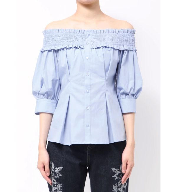 MERCURYDUO「前後2WAYレースアップコルセットブラウス」|シャツ・ブラウス|