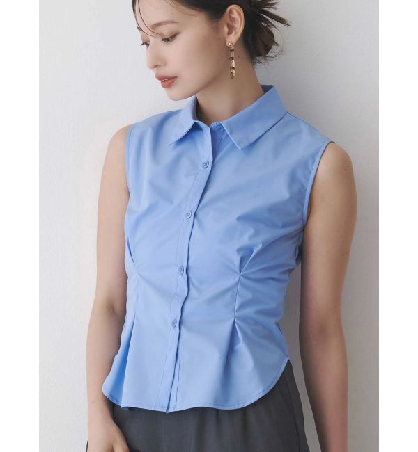 MERCURYDUO「カーデセットノースリシャツ」|シャツ・ブラウス|