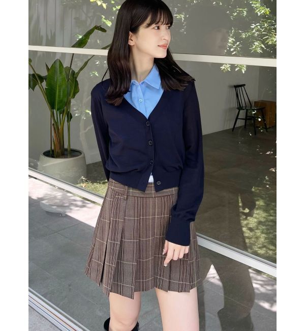 MERCURYDUO「カーデセットノースリシャツ」|シャツ・ブラウス|