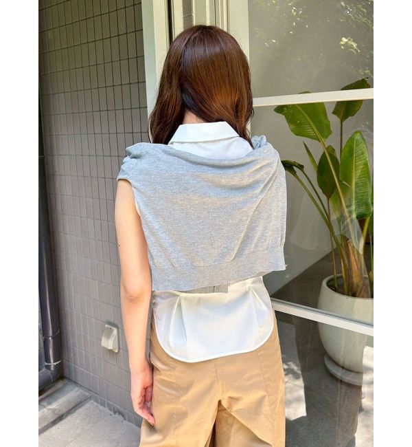 MERCURYDUO「カーデセットノースリシャツ」|シャツ・ブラウス|