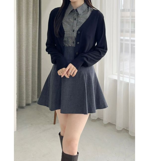 MERCURYDUO「カーデセットノースリシャツ」|シャツ・ブラウス|