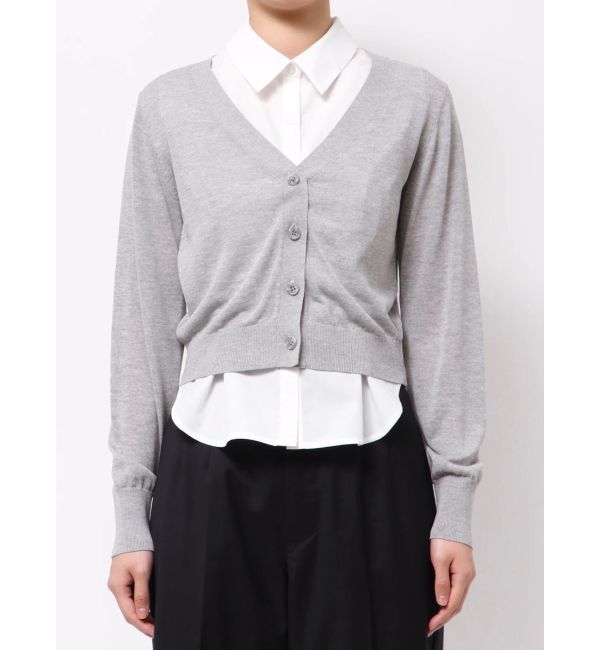 MERCURYDUO「カーデセットノースリシャツ」|シャツ・ブラウス|