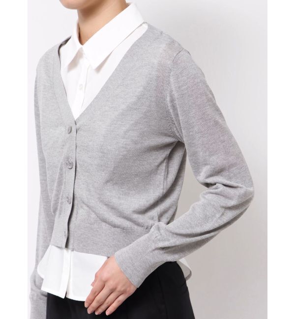 MERCURYDUO「カーデセットノースリシャツ」|シャツ・ブラウス|
