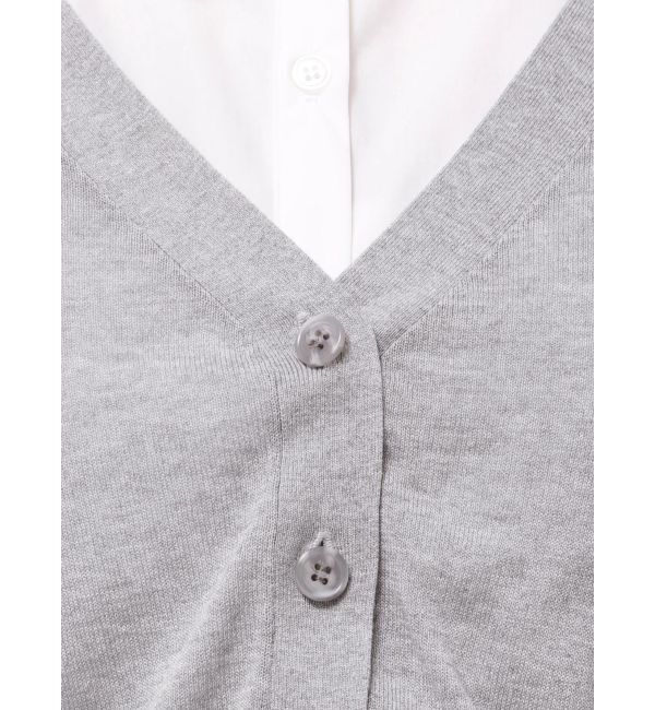 MERCURYDUO「カーデセットノースリシャツ」|シャツ・ブラウス|