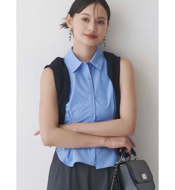 MERCURYDUO「カーデセットノースリシャツ」|シャツ・ブラウス|