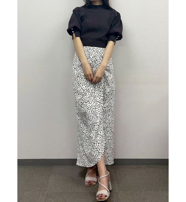 MERCURYDUO「総針パワショルスリットスリーブニット」|ニット・セーター|