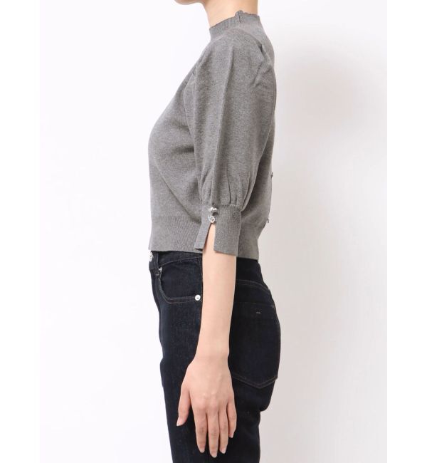 MERCURYDUO「総針パワショルスリットスリーブニット」|ニット・セーター|