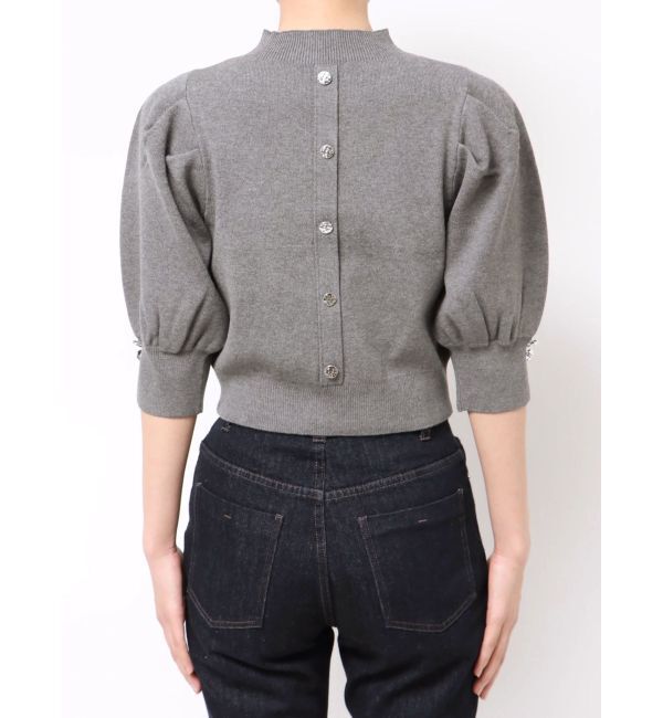 MERCURYDUO「総針パワショルスリットスリーブニット」|ニット・セーター|