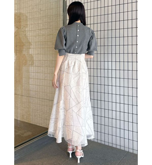 MERCURYDUO「総針パワショルスリットスリーブニット」|ニット・セーター|