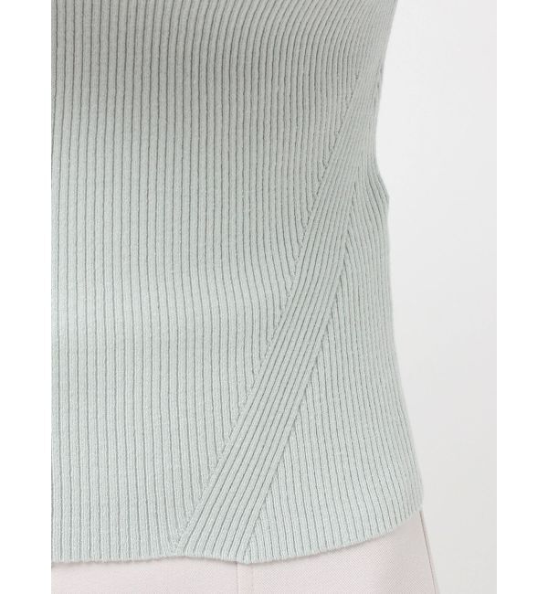 MERCURYDUO「異素材ティアードスリーブニット」|ニット・セーター|