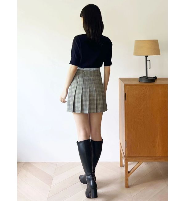 MERCURYDUO「カレッジロゴプリントニット」|ニット・セーター|