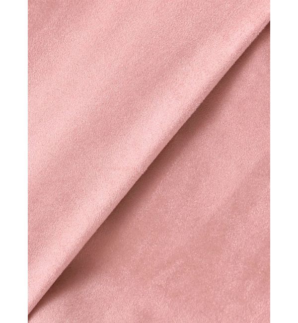 MERCURYDUO「フェイクスエードアシメドレープキャミワンピース」|ワンピース|