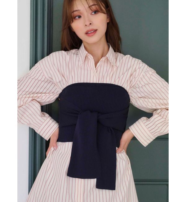 MERCURYDUO「ワンポイント エンブロイダリーボーイフレンドシャツ」|シャツ・ブラウス|