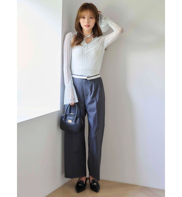 MERCURYDUO「ストレッチレースカットソー」|Tシャツ・カットソー|