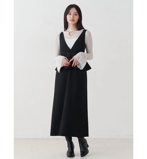 MERCURYDUO「ストレッチレースカットソー」|Tシャツ・カットソー|