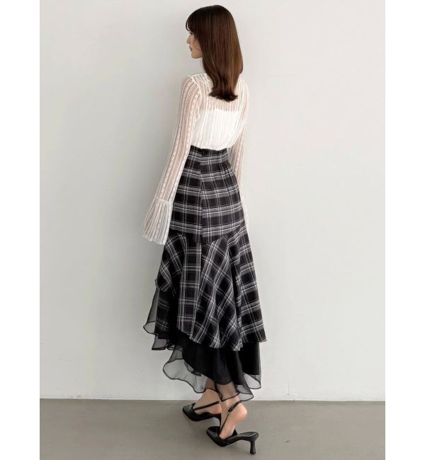 MERCURYDUO「ストレッチレースカットソー」|Tシャツ・カットソー|