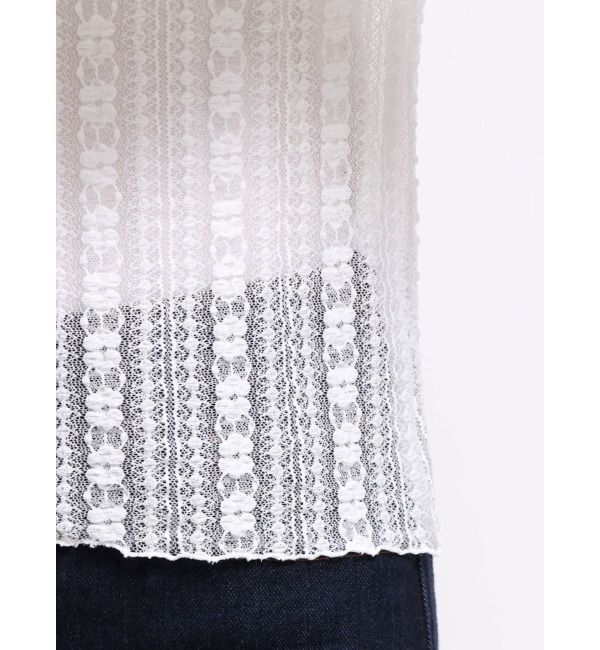 MERCURYDUO「ストレッチレースカットソー」|Tシャツ・カットソー|