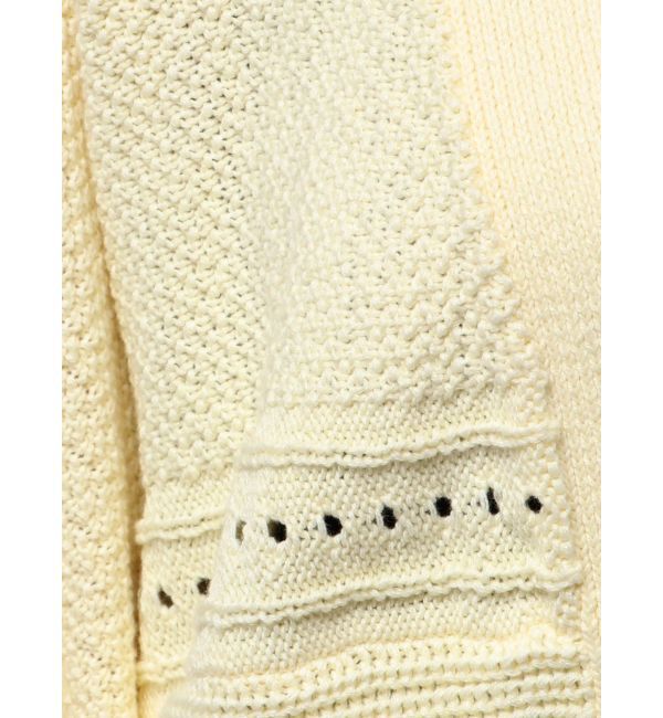 MERCURYDUO「ショルダーレースアップカーデ」|カーディガン|