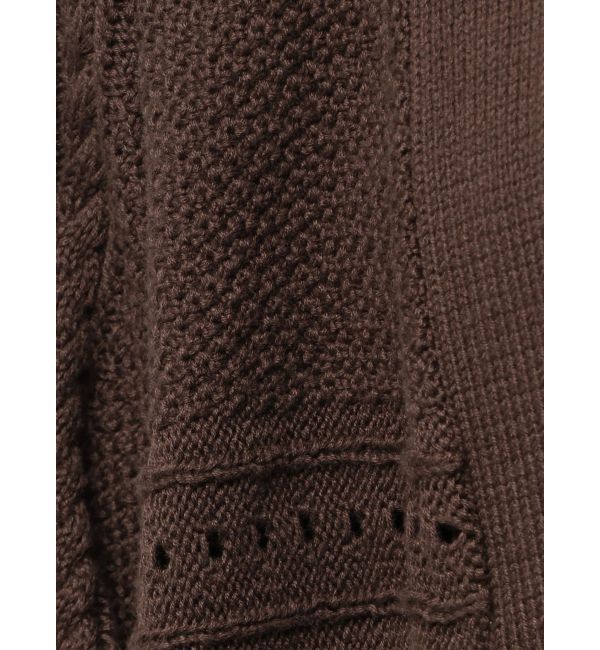 MERCURYDUO「ショルダーレースアップカーデ」|カーディガン|