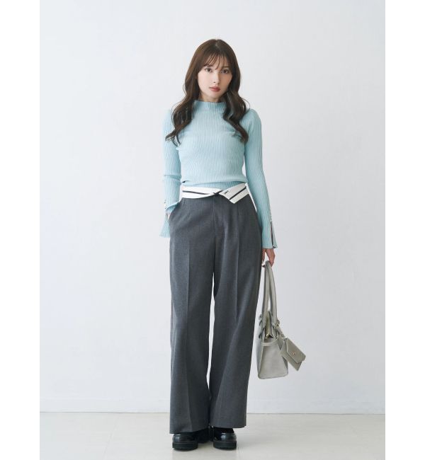 MERCURYDUO「フェイクウール折返しベルトパンツ」|その他|
