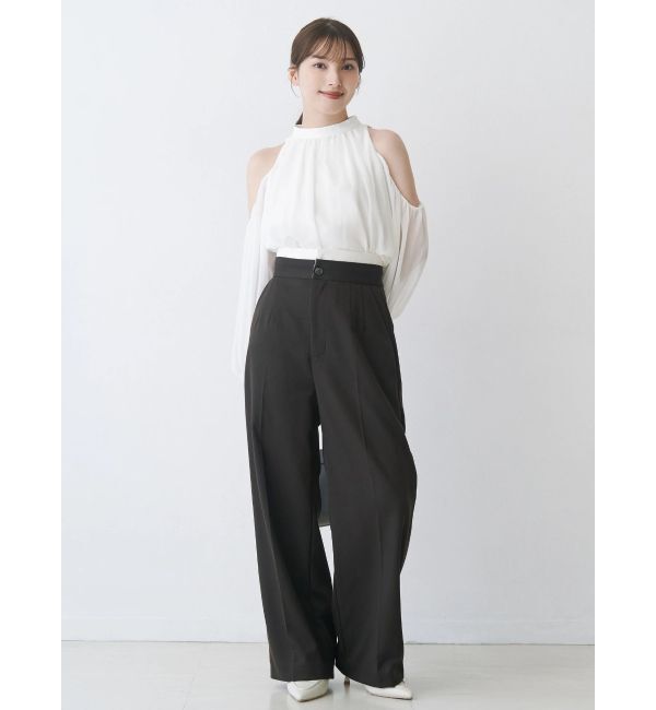 MERCURYDUO「フェイクウール折返しベルトパンツ」|その他|