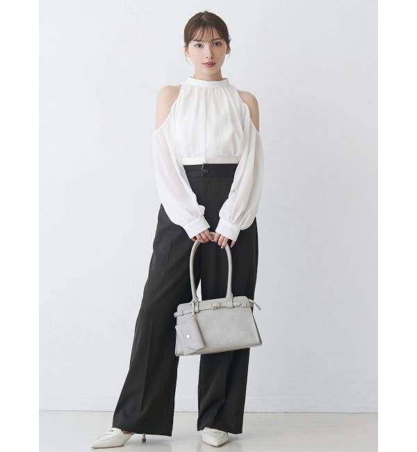 MERCURYDUO「フェイクウール折返しベルトパンツ」|その他|