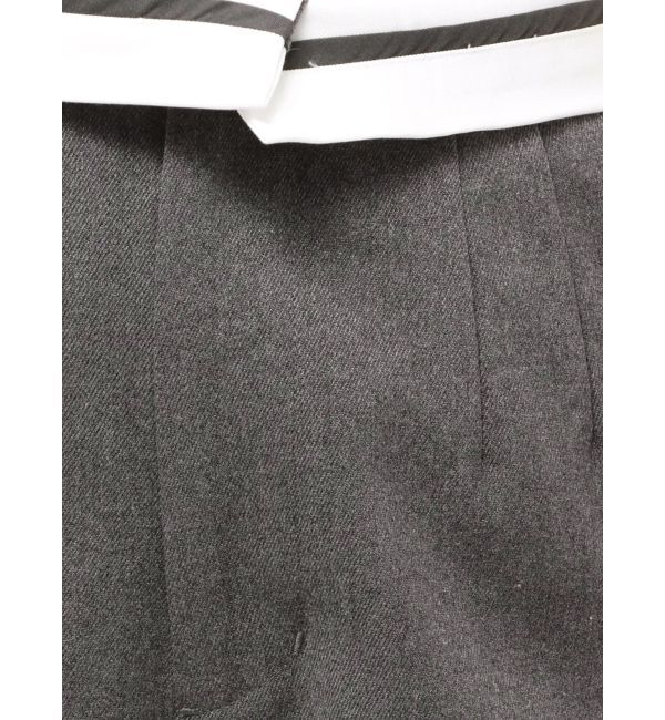 MERCURYDUO「フェイクウール折返しベルトパンツ」|その他|