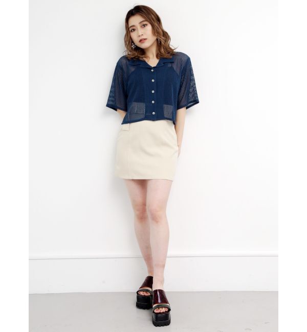 MURUA「ワイドベルトミニスカート」|スカート|