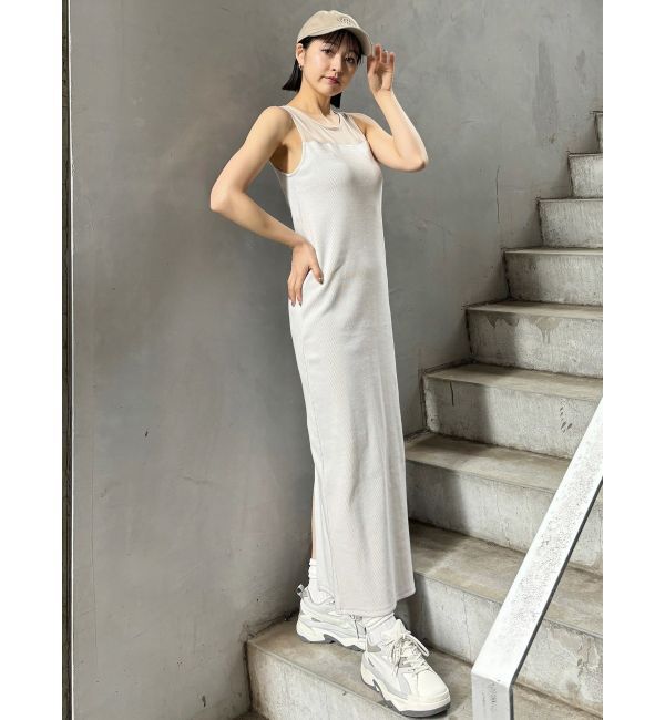 MURUA「シアーブロックカットワンピース」|ワンピース|