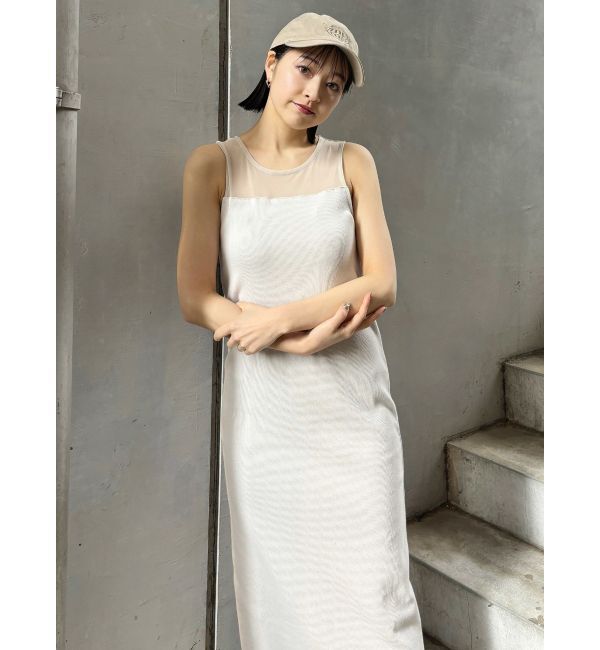 MURUA「シアーブロックカットワンピース」|ワンピース|