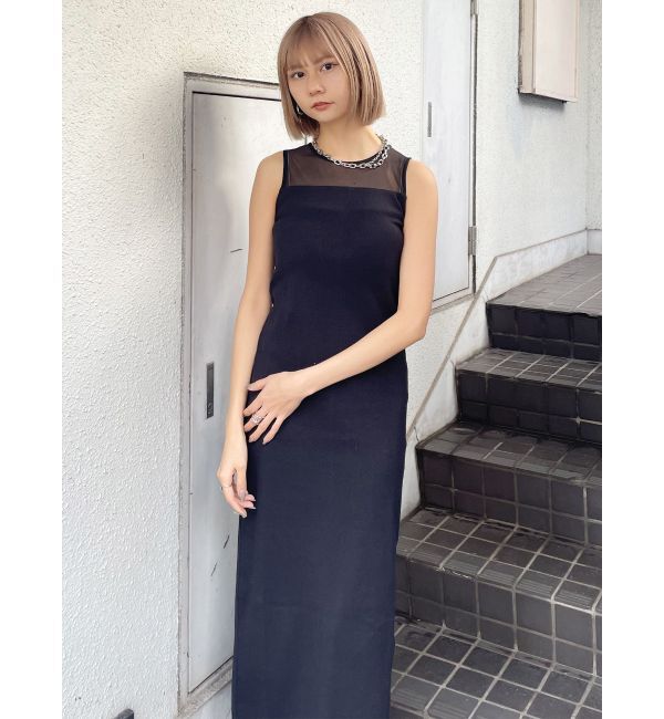 MURUA「シアーブロックカットワンピース」|ワンピース|