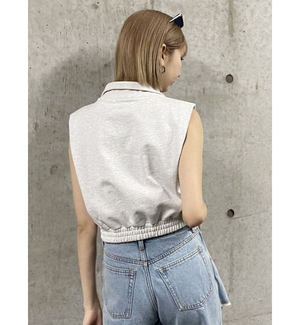 MURUA「クロップトハーフジップスウェット」|Tシャツ・カットソー|