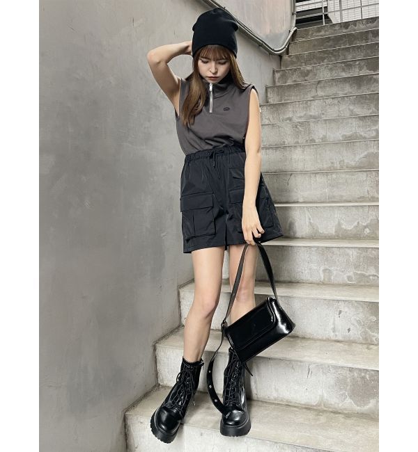 MURUA「クロップトハーフジップスウェット」|Tシャツ・カットソー|