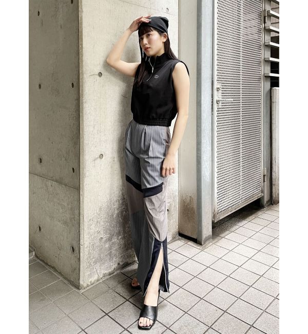 MURUA「クロップトハーフジップスウェット」|Tシャツ・カットソー|