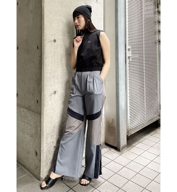 MURUA「クロップトハーフジップスウェット」|Tシャツ・カットソー|