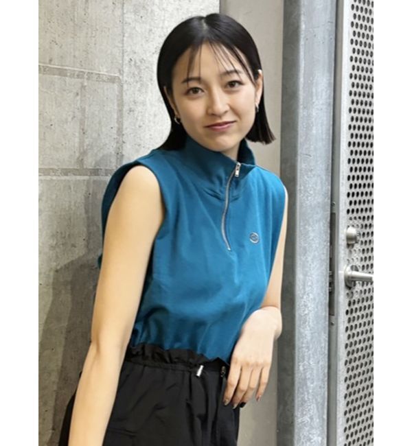 MURUA「クロップトハーフジップスウェット」|Tシャツ・カットソー|