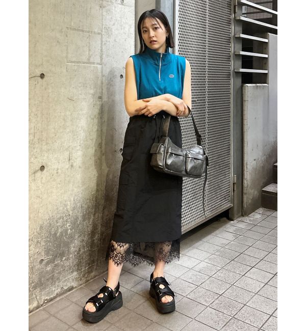 MURUA「クロップトハーフジップスウェット」|Tシャツ・カットソー|