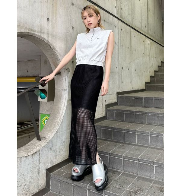 MURUA「クロップトハーフジップスウェット」|Tシャツ・カットソー|