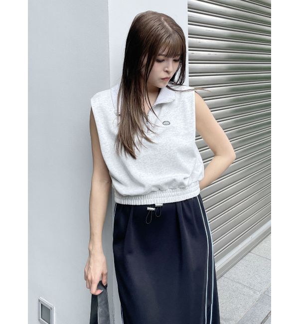 MURUA「クロップトハーフジップスウェット」|Tシャツ・カットソー|