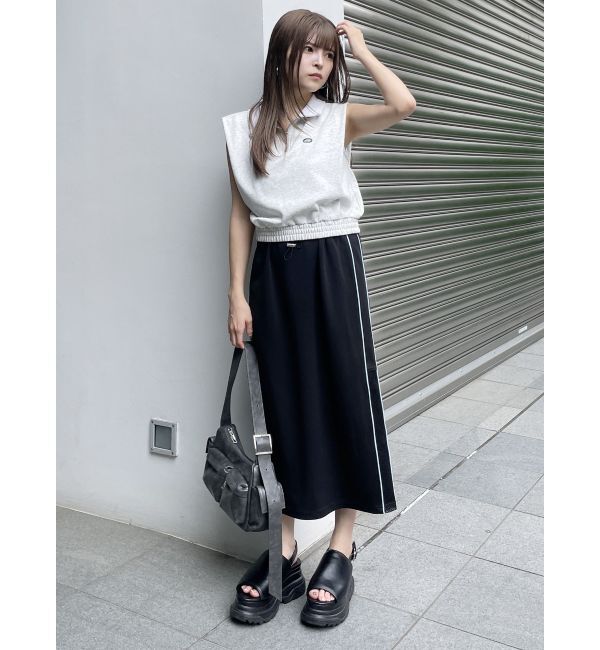 MURUA「クロップトハーフジップスウェット」|Tシャツ・カットソー|