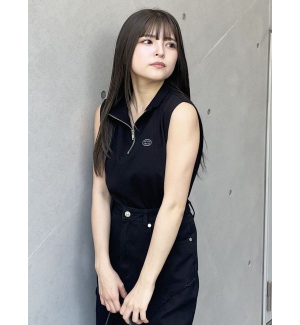 MURUA「クロップトハーフジップスウェット」|Tシャツ・カットソー|