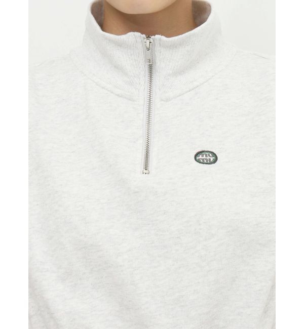 MURUA「クロップトハーフジップスウェット」|Tシャツ・カットソー|