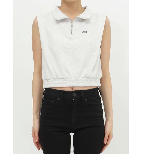 MURUA「クロップトハーフジップスウェット」|Tシャツ・カットソー|