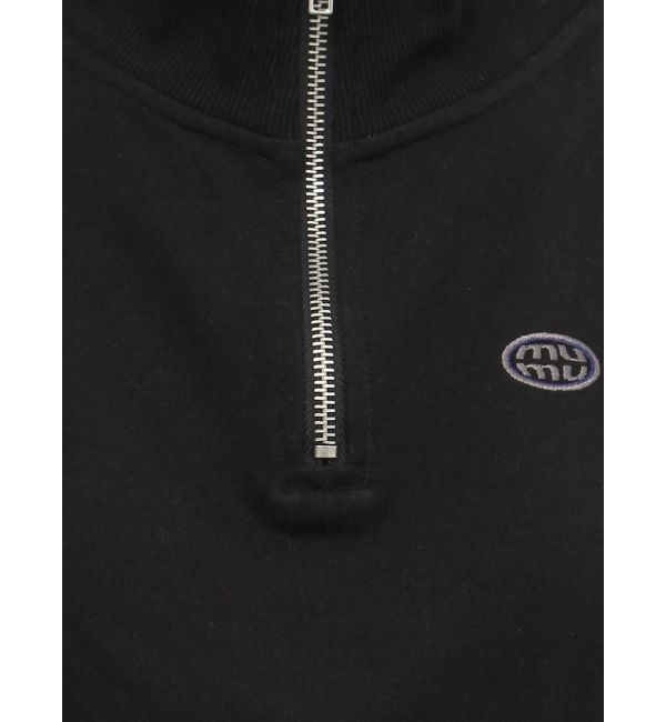 MURUA「クロップトハーフジップスウェット」|Tシャツ・カットソー|