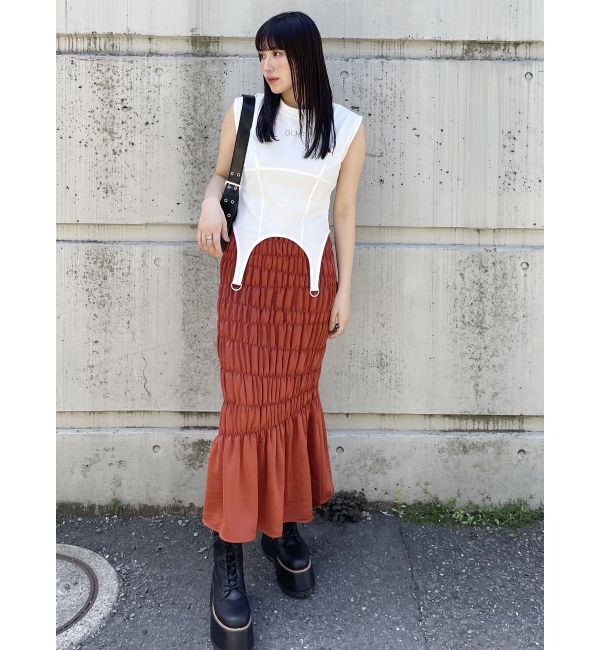 MURUA「ガーターヘムトップス」|Tシャツ・カットソー|