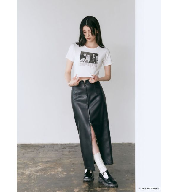 MURUA「【SPICE GIRLS】rhinestone logo Tシャツ」|Tシャツ・カットソー|